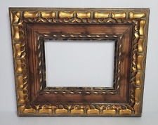 Gold Gilt Carved Antique Style 12.25x10.25 Vtg Frame For 5x7 Painting Art Photo picture