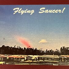 Flying Saucer Camarillo California UFO Postcard Weather Photo March 24 1957 D7 picture
