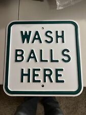 Metal Embossed Wash Your Balls Sign…LOL picture
