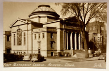 RPPC First Methodist Church, Newton, Iowa IA Vintage Real Photo Postcard picture