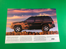 1998 JEEP GRAND CHEROKEE ORIGINAL VINTAGE PRINT AD ADVERTISEMENT PRINTED 2 PAGE picture