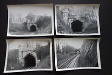 GWR VINTAGE RAILWAY REAL PHOTOGRAPH - Twerton tunnel & track  Bath - lot of 4 picture