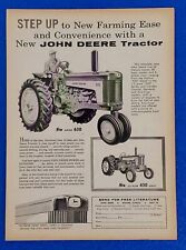 1959 JOHN DEERE 630 & 430 SERIES TRACTOR ORIGINAL COLOR PRINT AD  picture