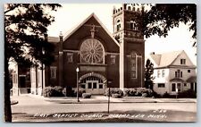 RPPC~Albert Lea Minnesota~First Baptist Church Front View~Real Photo Postcard picture