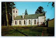 c1950 St. James Episcopal Church Building Chimney Hyde Park New York NY Postcard picture
