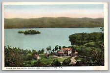 Eagle Bay And Hotel, Fourth Lake, Adirondacks NY Vintage Postcard picture