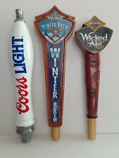 Beer Tap Handles. Pete’s Wicked Ale (2 NEW w/ 3sets of magnets/ea), Coors (used) picture