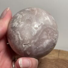 Beautiful Druzy Pink Amethyst Mixed with Agate Sphere 256 Grams picture