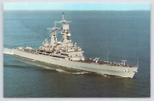 USS Virginia~CGN-38~Nuclear Powered Guided Missile Cruiser Ship~1976~Grey~Vtg PC picture