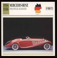 1934 - 1936  Mercedes Benz  500K Special Roadster  Classic Cars Card picture