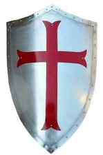 Medieval Red Cross Crusader Shield Templar Knight LARP Warrior Cosplay Shield picture