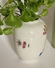 Johann Seltmann Vohenstrauss Bavaria Miniature Vintage Floral Vase 4.25” picture