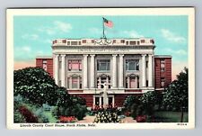 North Platte NE-Nebraska, Lincoln County Court House, Antique Vintage Postcard picture