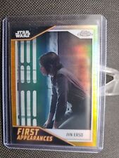 2023 Topps Chrome Star Wars First Appearances Gold Refractor Jyn Erso #30/50 SSP picture