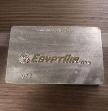 Egypt Air Addressograph Validation Card Metal Plate Ticket picture