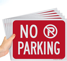 Pack of 5 No Warning Parking ” Sign | 9