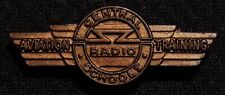 VINTAGE 1930's? CENTRAL RADIO SCHOOL AVIATION TRAINING WING WINGS PIN picture