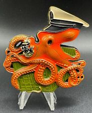 USN U.S. Navy Chief's Mess Cargo Handler Octopus Rare Military Challenge Coin picture