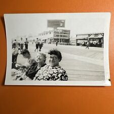 VINTAGE PHOTO Coney Island New York Raven Hall Swimming & Seagrams Advertisement picture