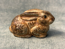 Vintage Otagiri Miniature Brown Bunny Rabbit Figurine Japan Ceramic Easter picture
