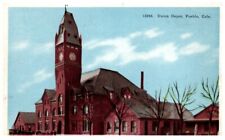 Vintage 1920s ? Union Depot Pueblo Co. Train Station Postcard - P45 - #19 picture