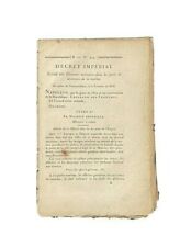 Napoleon Imperial Decree Relating to Military Honors picture