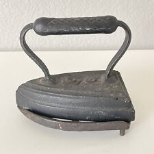 Antique Sad Iron Flat Iron Number 6 With Trivet Cast Iron Vintage picture