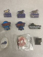 Lot Of 9 Lapel Hat Pins State Vintage Kentucky Themed *Read Description* picture