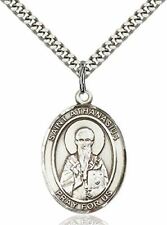 bliss Sterling Silver Saint Athanasius Medal Pendant, 1 Inch picture