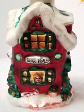 VINTAGE MOUTH BLOWN GLASS BEAR CHRISTMAS HOUSE ORNAMENT 5.5
