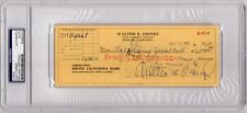 RARE 1961 WALT DISNEY Signed Autograph Business Check Full Signature PSA Slabbed picture
