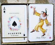 Vintage Tudor Rose 2 Decks Playing Cards ORIG Box ROYALTY- Kings Queen -Piatnik picture
