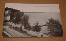 c1910 Fox Lake From Veranda Of The Mineola Hotel Illinois Postcard Pistakee Bay picture
