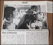 1971 Straw Dogs Movie Film Review Newsweek Clipping Dustin Hoffman Susan George picture