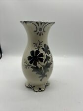 Vintage RW Bavaria Rudolf Wachter Porcelain Silver Overlay Vase 8.75””h picture
