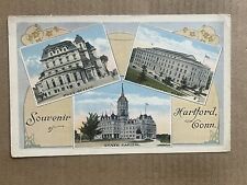 Postcard Hartford CT Connecticut State Capitol Post Office Vintage Souvenir PC picture