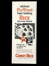 1952 Comet Longrain Rice Quick Cooking Vintage Print Ad picture