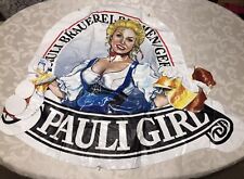 New ST. PAULI GIRL BEER MUGS ADVERTISING HANGING INFLATABLE GERMAN 3' X 4' 3D picture