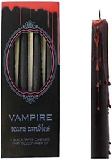 Taper Candles ~ Gothic/Halloween ~ Vampire TEARS ~ Set of 4 ~ Drip Red When Lit picture