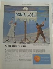 1953 Shell Oil Company Research Sperry gyroscope North Pole vintage ad picture