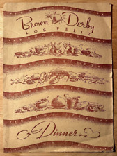 Brown Derby - Los Feliz - Los Angeles, Ca. Vintage 1947 Menu picture