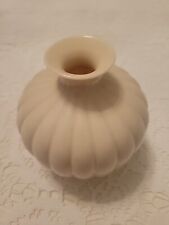 Lenox Small Cream Colored Ribbed Vase,  5