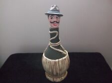 Vintage Liquor Decanter Bottle Figural FRENCHMAN Moustache Man picture