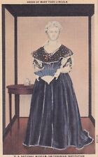 Mary Todd Lincoln Dress Smithsonian Museum Postcard A16 picture