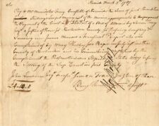 1787 dated Pay Table Document Signed by Benjamin Huntington - Americana - Autogr picture