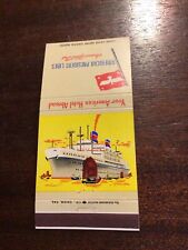 American President Lines MAtchbook 30 Strike. picture
