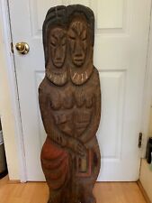 Vintage WITCO Tiki Bar Jungle Room Carved Wood Figures picture