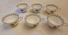 ROYAL ALBERT ROSE MARIE SERIES MIXED SET OF 6 CUPS - NO SAUCERS picture