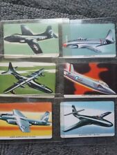 Vintage 1957 QUAKER PACK-O-TEN WARPLANES Aircraft Cards - You pick picture