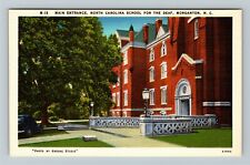 Morganton NC-North Carolina, Main Entrance, NC School For Deaf Vintage Postcard picture
